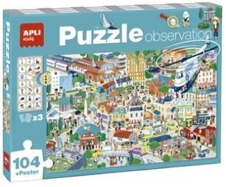 PUZZLE OBSERVACION CIUDAD 104 PIEZAS APLI