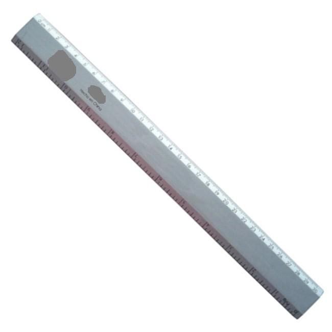 REGLA METALICA ALUMINIO 30 CM BISMARK