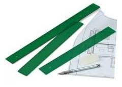 REGLA VERDE 2 MM 30 CM FAIBO 106-30V