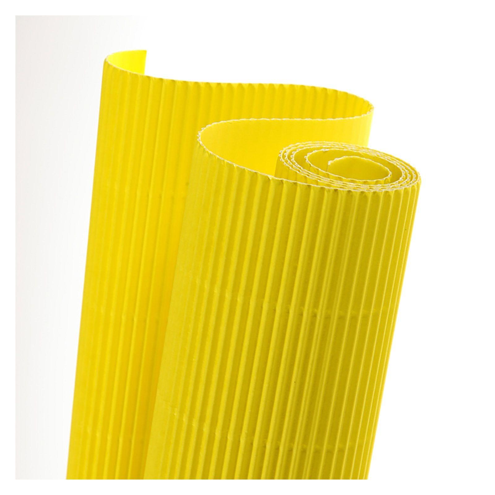 ROLLO CARTON ONDULADO 50X70CM 300GR AMARILLO CANSON