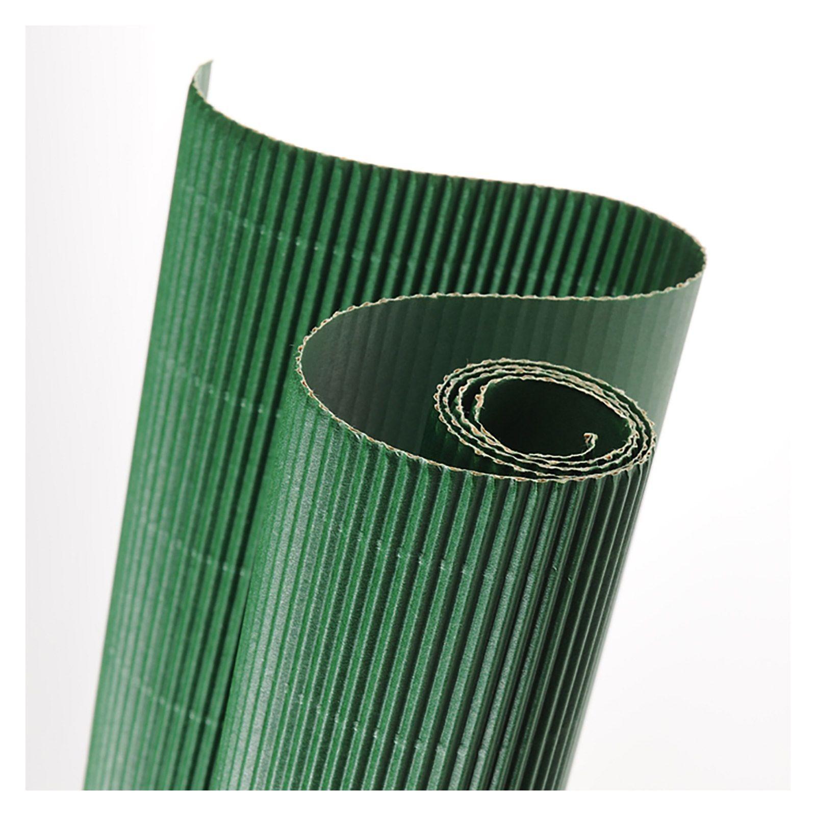 ROLLO CARTON ONDULADO 50X70CM 300GR VERDE CANSON