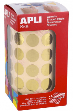 ROLLO GOMETS REDONDOS 20 MM ORO APLI