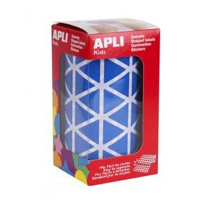 ROLLO GOMETS TRIANGULARES 20MM AZUL APLI