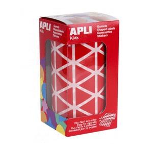 ROLLO GOMETS TRIANGULARES 20MM ROJO APLI