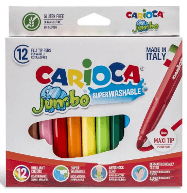 ROTULADOR CARIOCA JUMBO 12 COLORES