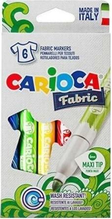 ROTULADOR CARIOCA TEJIDOS MAXI C/6 UD.