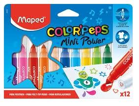 ROTULADOR COLOR PEPS MINI JUMBO MAPED C/12 UD.
