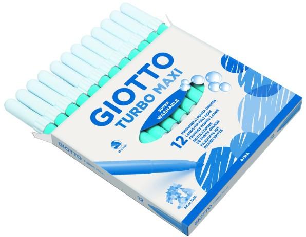 ROTULADOR GIOTTO TURBO MAXI AZUL CLARO C/12 UDS.