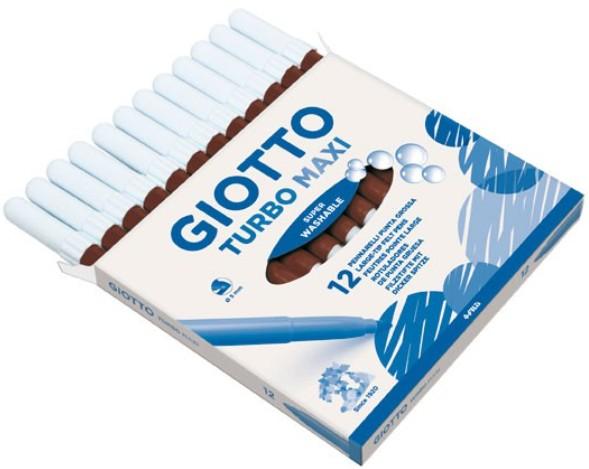 ROTULADOR GIOTTO TURBO MAXI MARRON C/12 UDS.