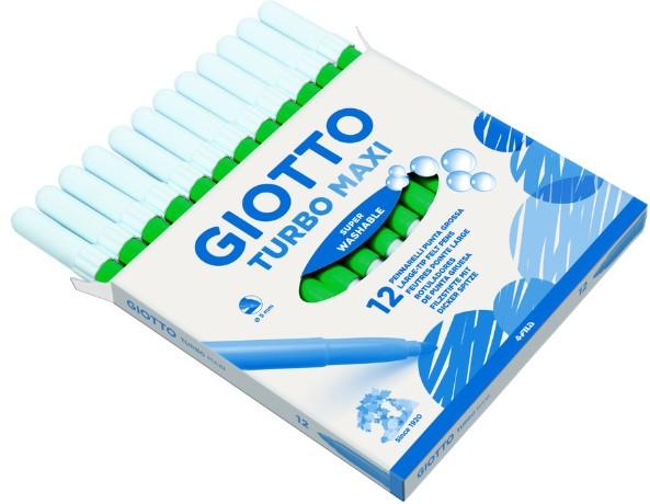 ROTULADOR GIOTTO TURBO MAXI VERDE CINABRIO C/12 UDS.