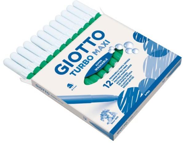 ROTULADOR GIOTTO TURBO MAXI VERDE CLARO C/12 UDS.
