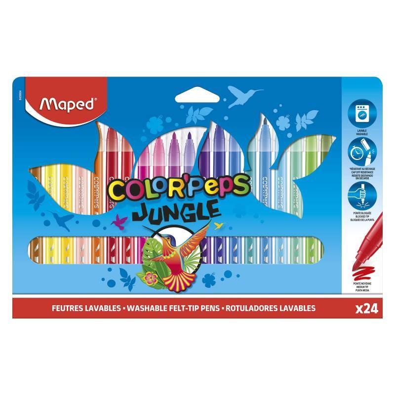 ROTULADOR MAPED COLOR'PEPS ECO JUNGLE 24 COLORES