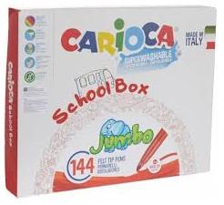 ROTULADOR SCHOOL BOX CARIOCA 144 UD JUMBO CARIOCA
