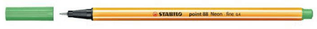 ROTULADOR STABILO POINT 88/033 VERDE NEON C/10 UD