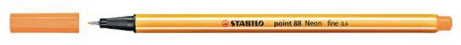 ROTULADOR STABILO POINT 88/054 NARANJA NEON C/10 UD