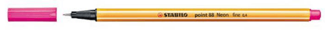 ROTULADOR STABILO POINT 88/056 ROSA NEON C/10 UD