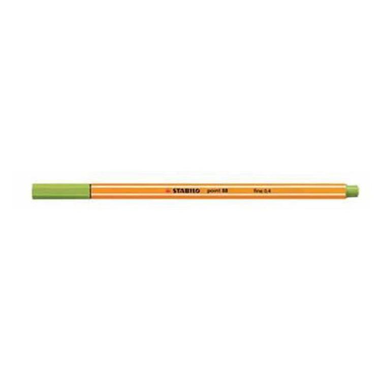 ROTULADOR STABILO POINT 88/33 VERDE MANZANA C/10 UD