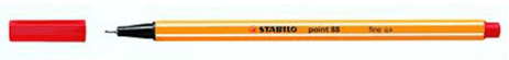 ROTULADOR STABILO POINT 88/40 ROJO C/10 UD