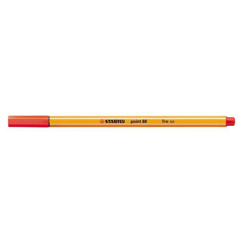 ROTULADOR STABILO POINT 88/48 ROJO CARMIN C/10 UD