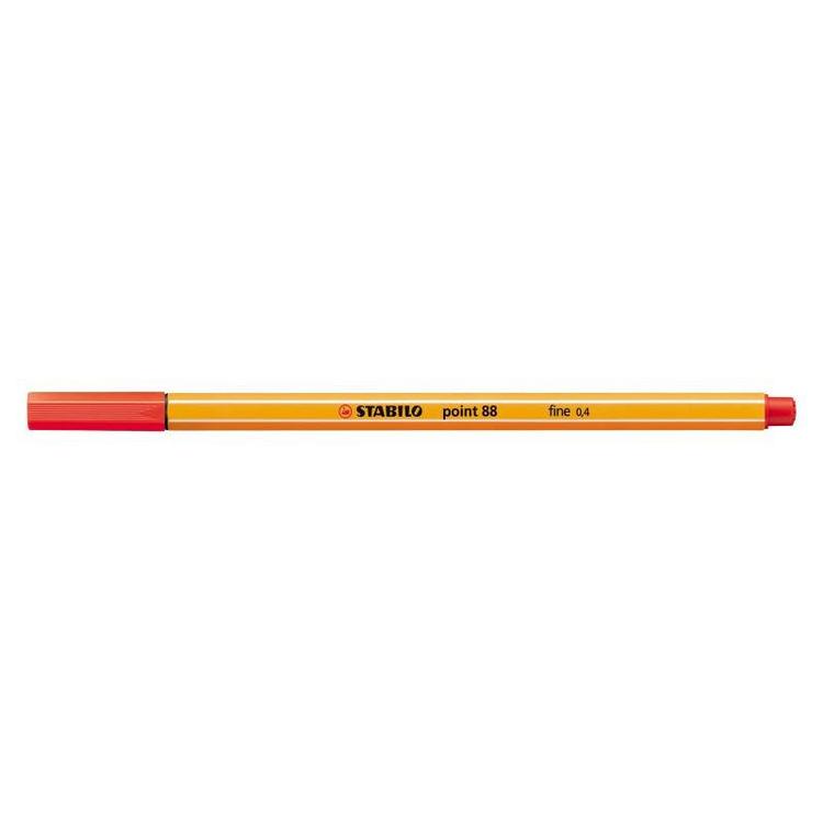 ROTULADOR STABILO POINT 88/48 ROJO CARMIN C/10 UD