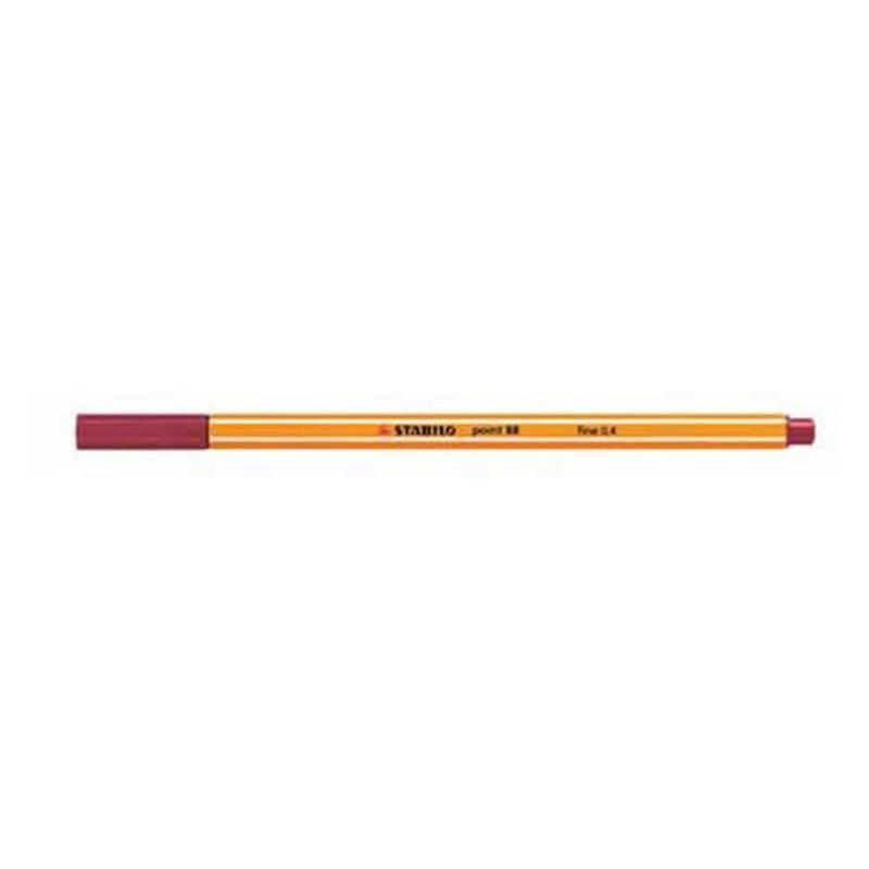 ROTULADOR STABILO POINT 88/50 CARMESI C/10 UD