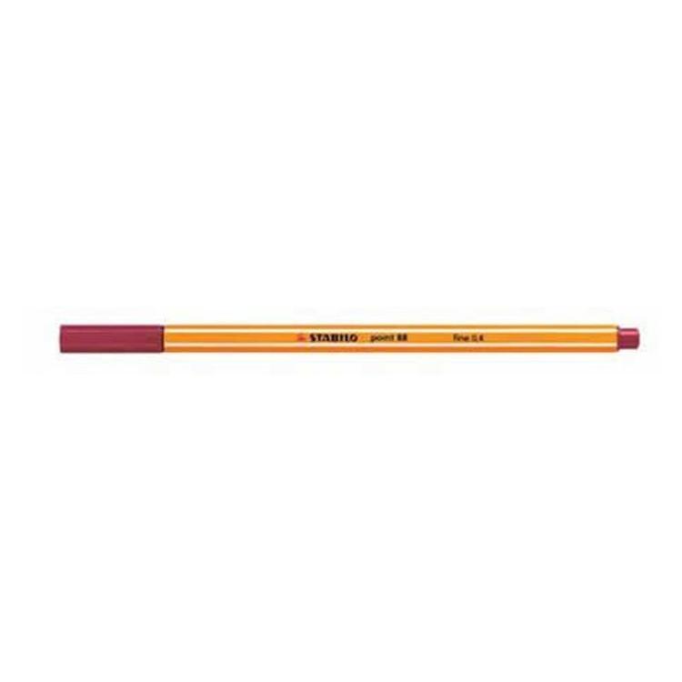 ROTULADOR STABILO POINT 88/50 CARMESI C/10 UD