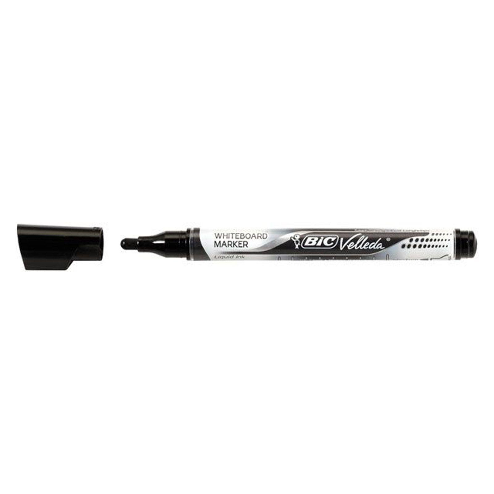 ROTULADOR VELLEDA NEGRO TINTA LIQUIDA C/12 UD.