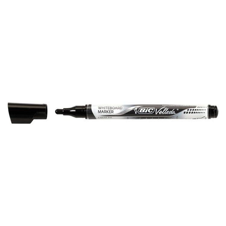 ROTULADOR VELLEDA NEGRO TINTA LIQUIDA C/12 UD.