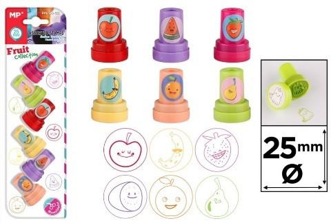 SELLOS INFANTILES SURTIDOS FRUTAS C/6 UD.