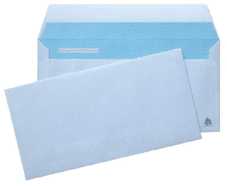 SOBRE BLANCO AMERICANO 115X225 AUT. 90GR C/500 UD. SAM