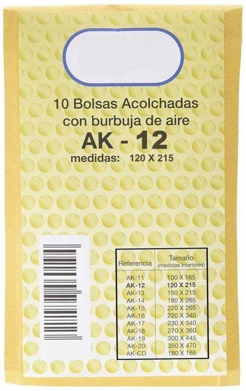 SOBRE BURBUJAS AK12 120X215 P/10 UD