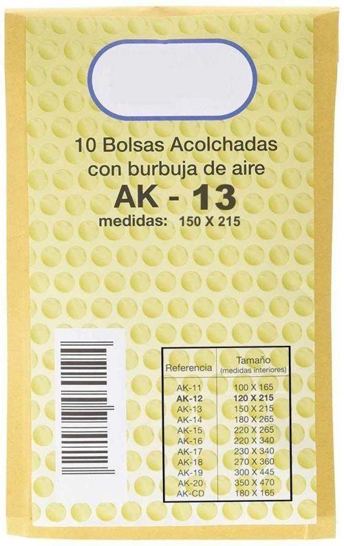 SOBRE BURBUJAS AK13 150X215 P/10 UD