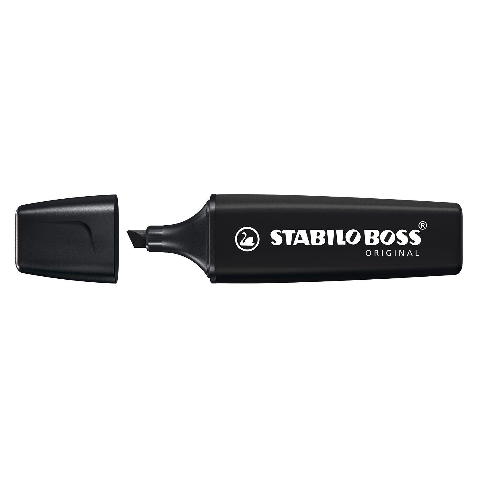 STABILO FLUOR BOSS NATURE COLORS NEGRO (70/46) C/10 UD