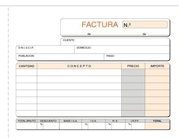 TALONARIO FACTURA 8º APAISADO DUPLICADO T-67 LOAN