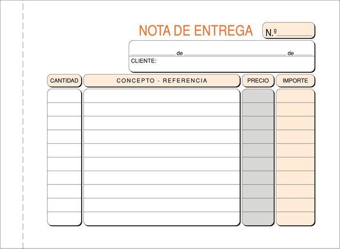TALONARIO NOTA DE ENTREGA 8º T-32 APAISADO LOAN