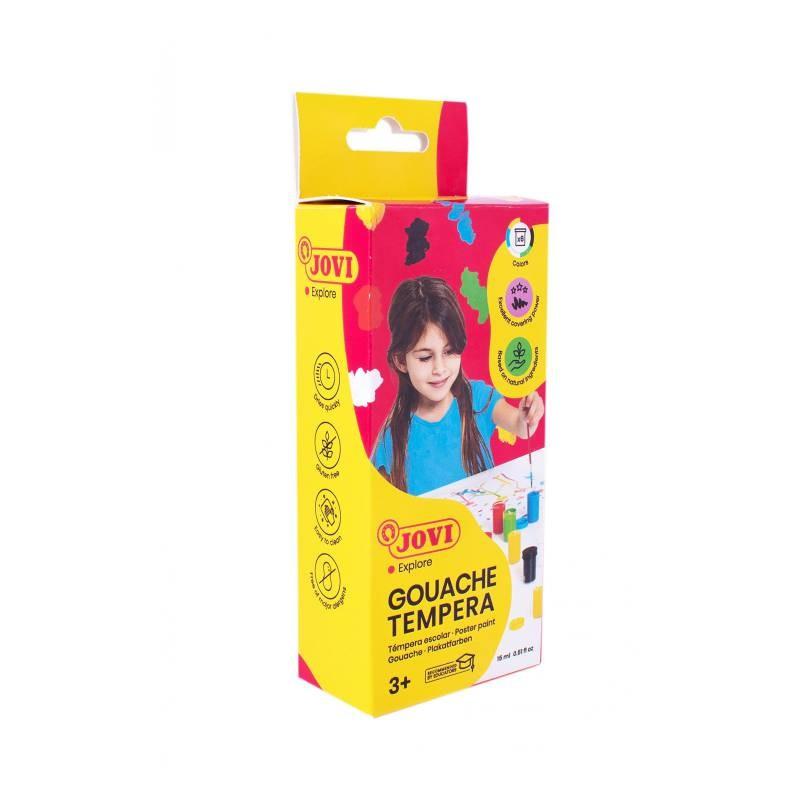 TEMPERA JOVI 6 COLORES SURTIDOS 15ML 520