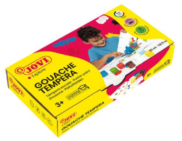 TEMPERA JOVI 7 COLORES SURTIDOS 35ML.