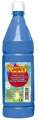 TEMPERA LIQUIDA JOVI 1000 ML. AZUL CYAN
