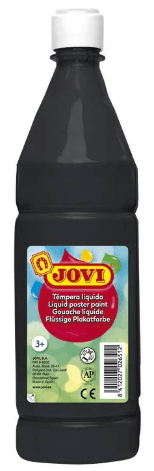 TEMPERA LIQUIDA JOVI 1000 ML. NEGRO