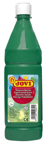 TEMPERA LIQUIDA JOVI VERDE OSCURO 1000 ML.