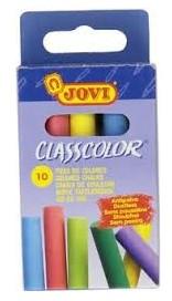 TIZA COLOR JOVI CLASSCOLOR S/POLVO 10 UD.