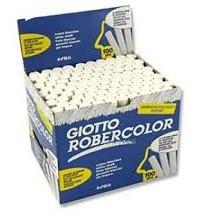 TIZA GIOTTO ROBERCOLOR BLANCA CAJA 100 UD.
