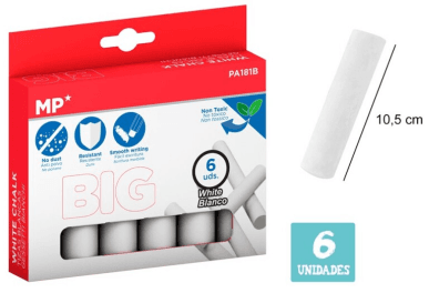 TIZAS GIGANTES 6 BLANCAS MP