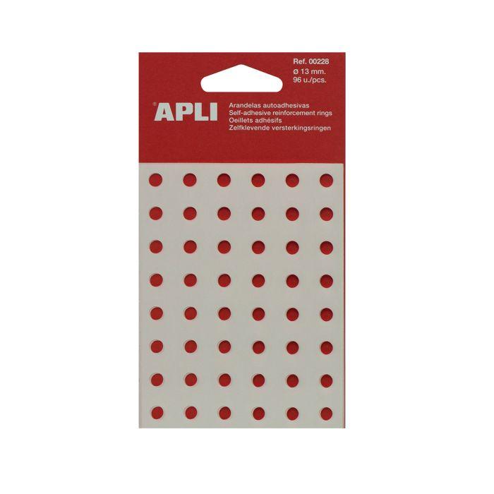 ARANDELA ADHESIVA 13MM BOLSA APLI 228 C/10 UD.