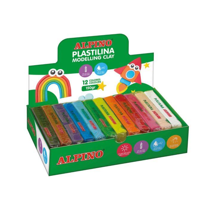 PLASTILINA ALPINO 150GR 12 COLORES SURTIDOS