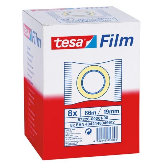 CINTA ADHESIVA 66X19 MM TESA 57226 C/8 UD.