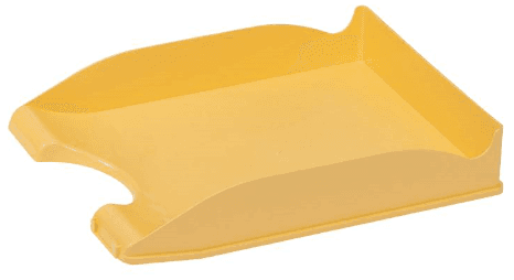 BANDEJA PLASTICO APILABLE AMARILLO PASTEL FAIBO 93
