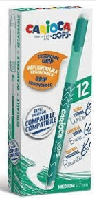 BOLIGRAFO BORRABLE CARIOCA OOPS VERDE C/12 UD.