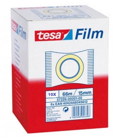 CINTA ADHESIVA 66X15MM TESA C/10 UD.