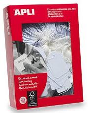 ETIQUETAS COLGANTES 28X43 BLANCO 500 UD. APLI